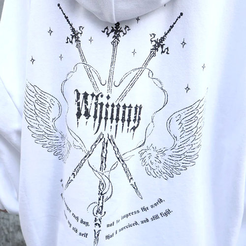 Whinny骑士集结连帽衫卫衣休闲日系上衣女WH25WN12-L0008 - 图3