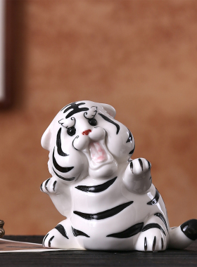 可爱老虎摆件乔迁新居吉祥物装饰