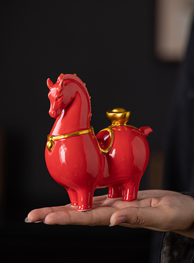 乔迁礼物招财中式客厅桌面装饰品