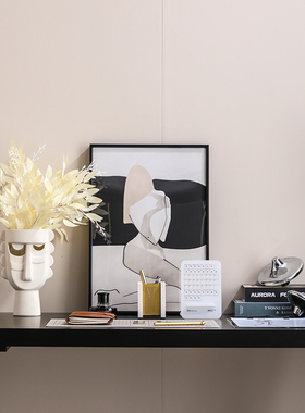 现代轻奢样板间书房搭配套