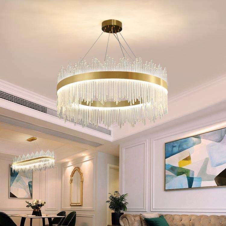 轻奢水晶吊灯现代简约餐厅客厅灯具别墅后现代卧室楼梯间网红灯具,淘宝优惠券,粉丝福利购,淘宝优惠卷