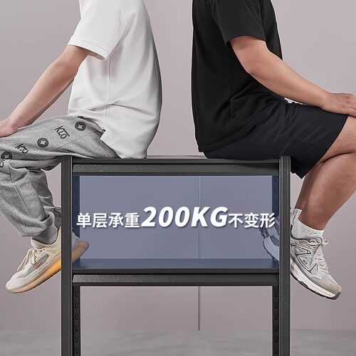 家用置物架钢制货架阳台多层储物架储藏间厨房收纳架快递杂物架子 - 图0