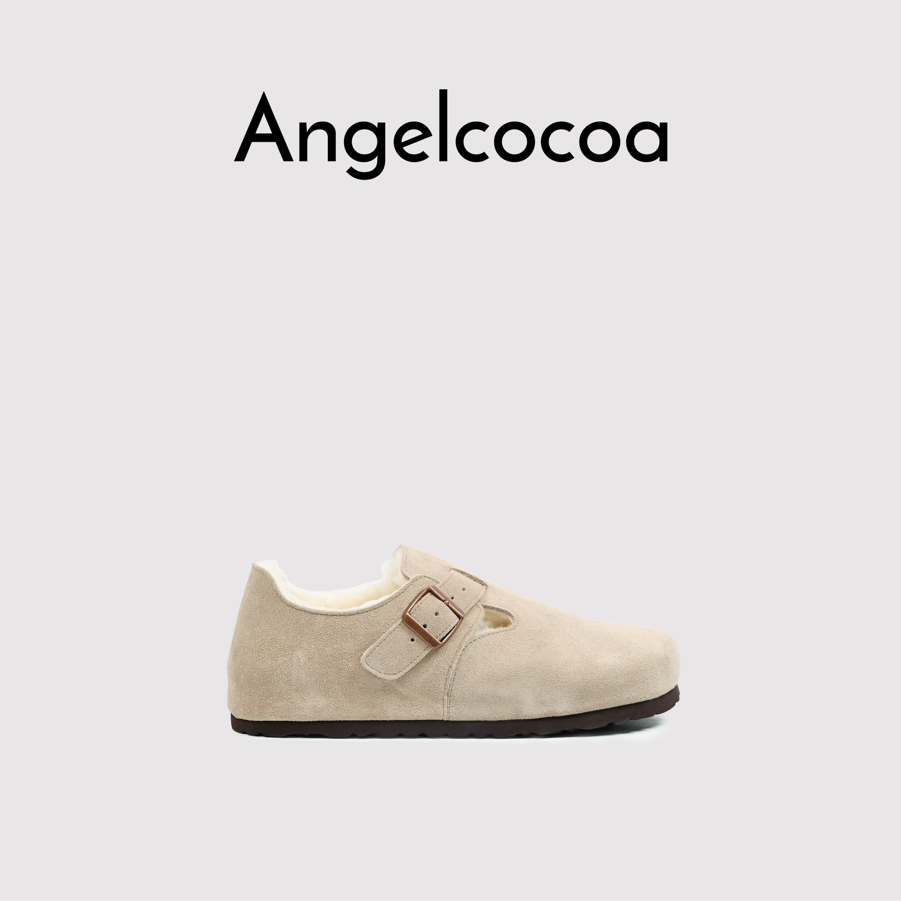 日本Angelcocoa秋冬季新款全包平底一脚蹬软底休闲勃肯单鞋,淘宝优惠券,粉丝福利购,淘宝优惠卷