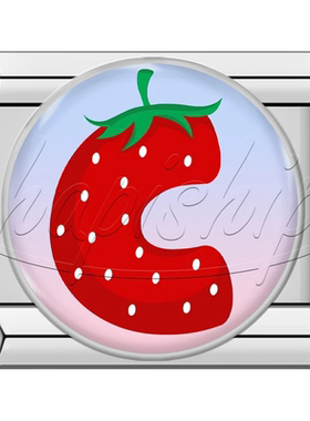 Hapiship模块手链可爱草莓字母