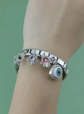 Hapiship情侣女吊坠模块手链DIY