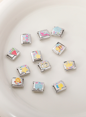 Hapiship模块手链原创卡通英文