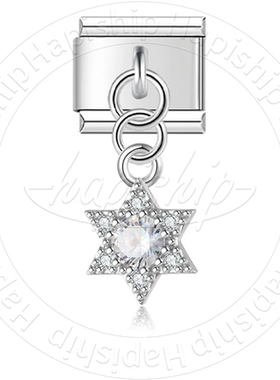 Hapiship模块镶钻吊坠手链