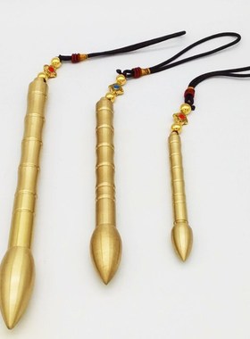 铜文昌笔挂件空心装藏随身携带办公室书桌摆件饰品学生生日礼物