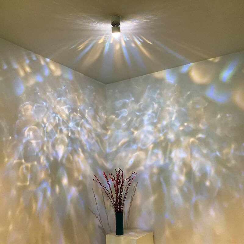 明装动态水波纹射灯玄关客厅卧室背景墙暗装嵌入式洗墙灯夕阳筒灯,淘宝优惠券,粉丝福利购,淘宝优惠卷