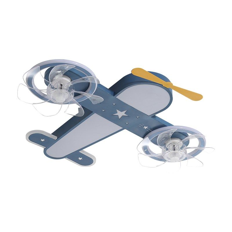 飞机风扇灯全光谱护眼男童房间简约现代男孩卧室灯具儿童房吸顶灯,淘宝优惠券,粉丝福利购,淘宝优惠卷