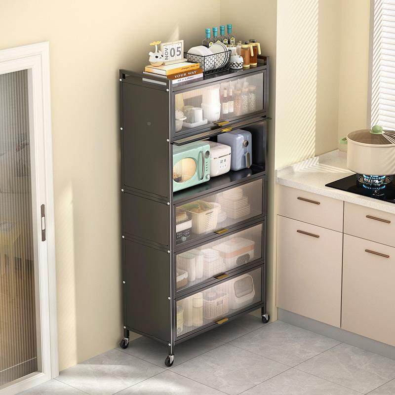厨房置物架落地能多层多功家纳用子碗柜收柜子靠20251009墙餐边柜,淘宝优惠券,粉丝福利购,淘宝优惠卷