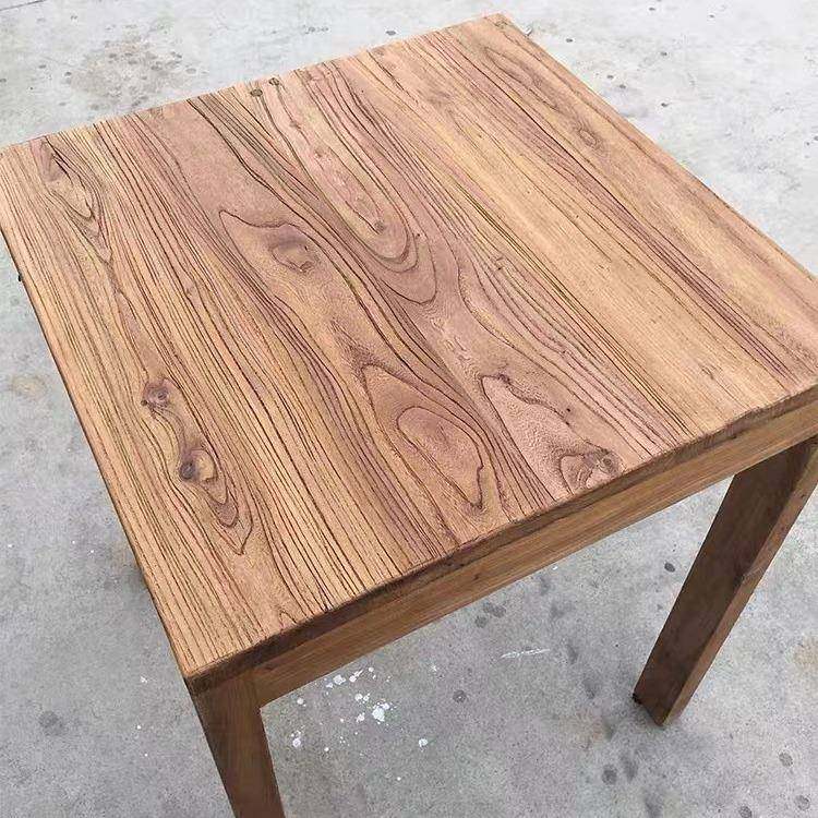 老榆木全实木大板餐桌椅组合长条桌凳日式家用原木工作台长方形桌,淘宝优惠券,粉丝福利购,淘宝优惠卷