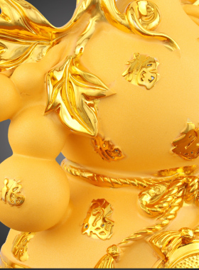 招财葫芦摆件大号五福客厅电视y柜玄关办公室乔迁开业镇宅家居饰