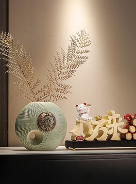 八方来财招财猫摆件店铺开业办公室桌面酒柜玄O关客厅装饰乔迁礼