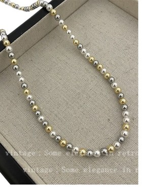 时尚通勤金色混搭珍珠项链女简约韩系气质百搭高级感锁骨链颈链潮