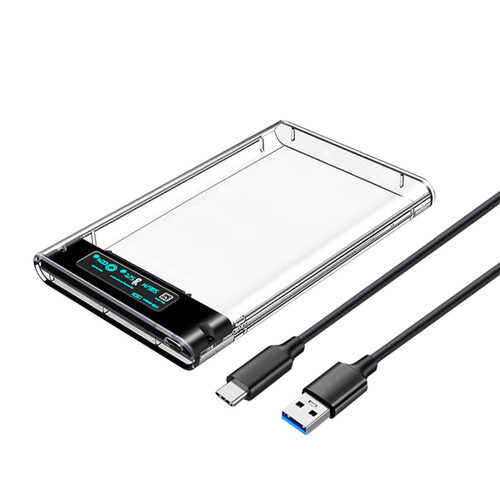 智能数显移动硬盘盒子2.5英寸usb3.0笔记本typec机械sata固态外接ssd通用3.5寸硬盘盒SATA串口SSD硬盘读取器 - 图3