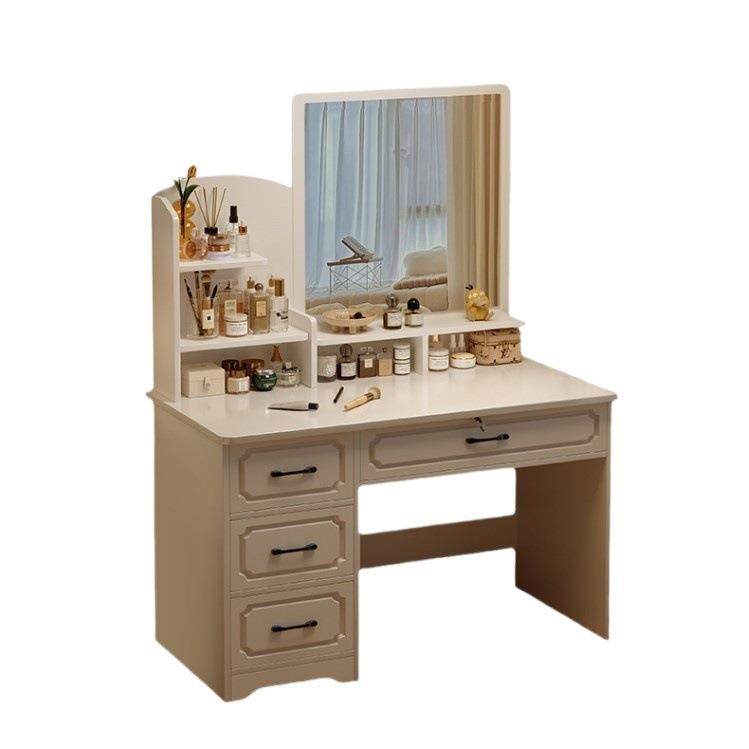 梳妆台卧室简约现代2025新款化妆台镜子主卧化妆柜化妆桌出租房用,淘宝优惠券,粉丝福利购,淘宝优惠卷