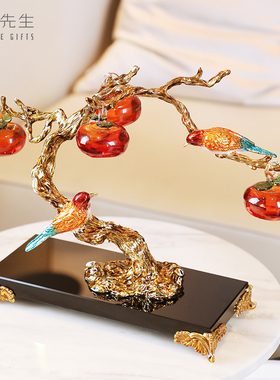 南初先生珐琅彩喜上枝头乔迁送礼