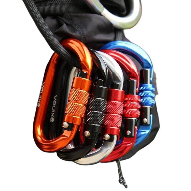 户外攀岩主锁登山扣O型丝扣锁攀岩钩扣锁具横渡溜索装备,淘宝优惠券,粉丝福利购,淘宝优惠卷