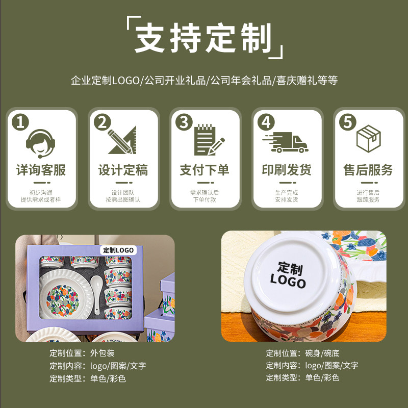 碗筷餐具伴手礼实用小礼品套装礼盒装开业活动公司定制送员工礼品
