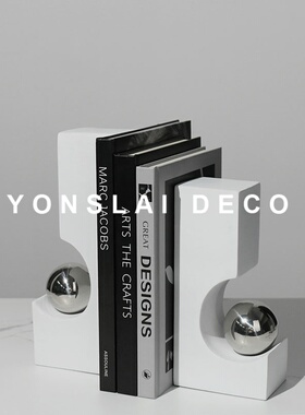 极速现代简e约创意书档摆件书架书房博古架卧室样板间软装装饰品