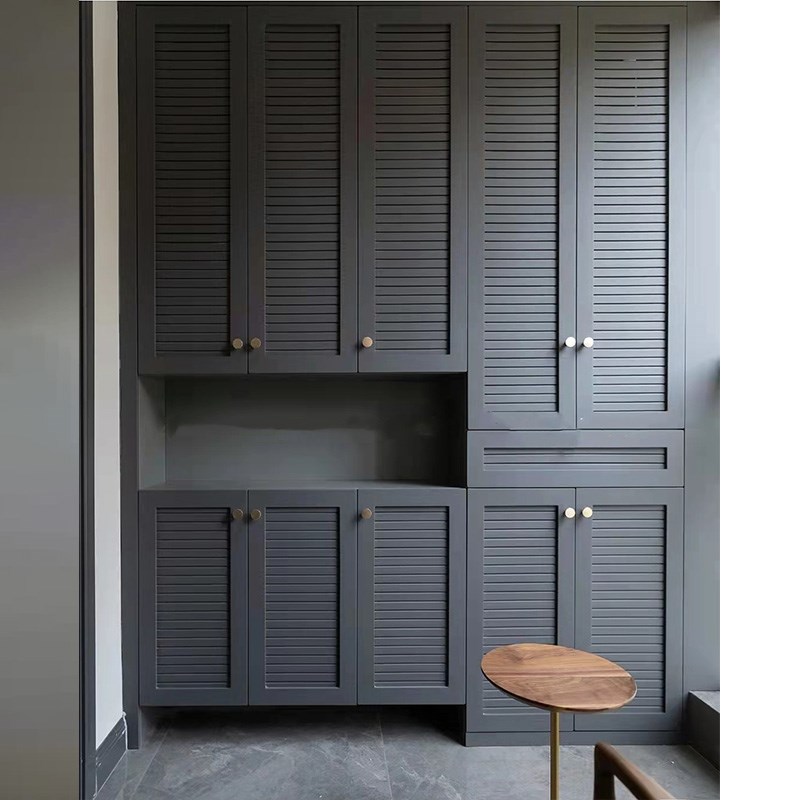 实木百叶门定h制折叠门衣柜门透气百叶窗格栅卧室透光透气百叶门 - 图2