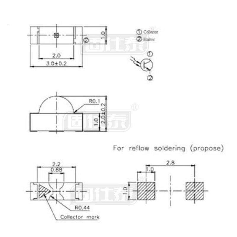 1206侧面暖白色1204暖白灯暖白光二极管超高亮LED贴片灯珠铜支架,淘宝优惠券,粉丝福利购,淘宝优惠卷