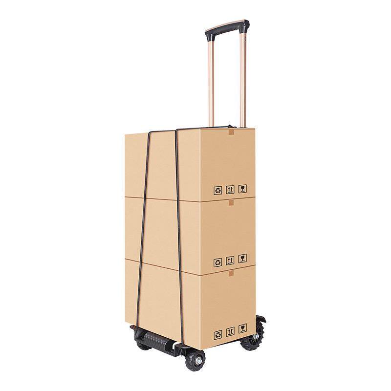 ∉易牌手拉车折叠便携买菜小拉车家用拉货小车购物推车铝合金拉,淘宝优惠券,粉丝福利购,淘宝优惠卷