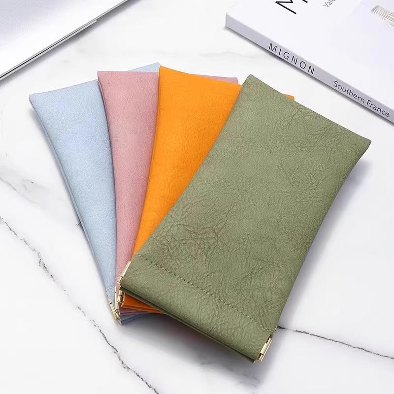 弹片眼镜袋墨镜收纳包抗压便携式女太阳镜收纳盒自动闭合眼睛女士 - 图2