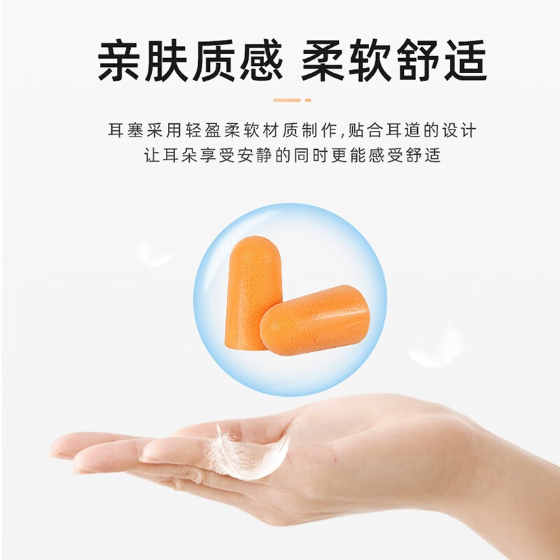 VIAN耳塞睡觉专用耳塞隔音睡眠1250宿舍耳朵防噪音防吵专业降噪器