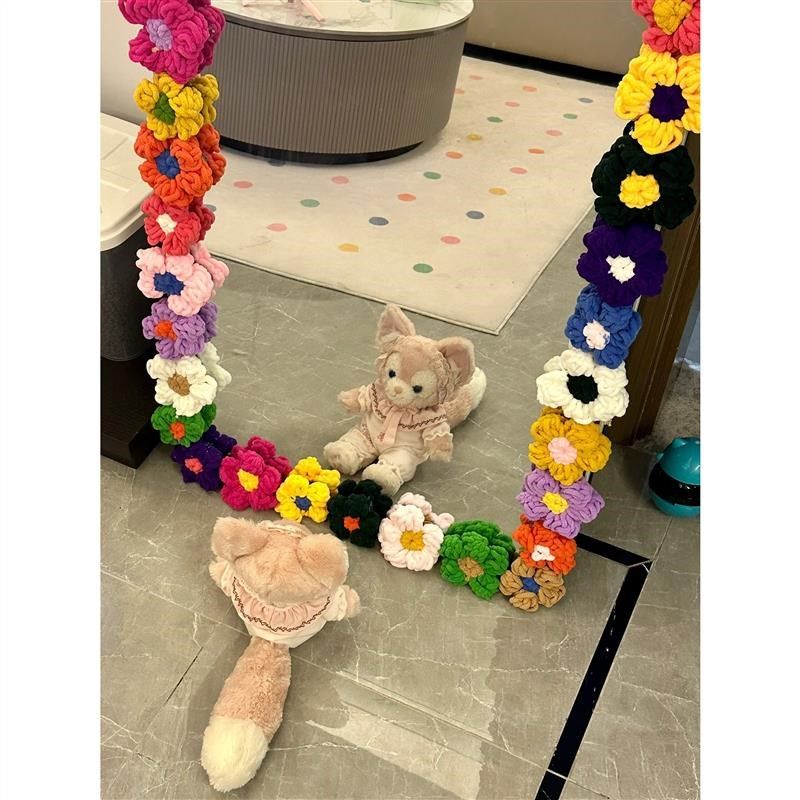 diy泡芙花镜子改造材料包边全身镜泡芙花创意手工落地镜边框装饰,淘宝优惠券,粉丝福利购,淘宝优惠卷