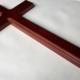 Speedy foreign trade high-quality mahogany n-color 32-120 cm pure solid wood cross for posture correction