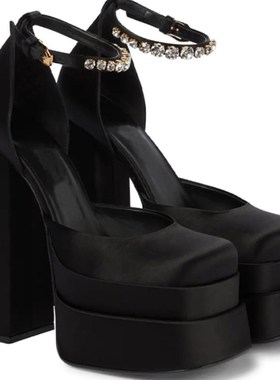 极速New Fashion Women Pumps Retro Mary Janes CQhunky Heels S