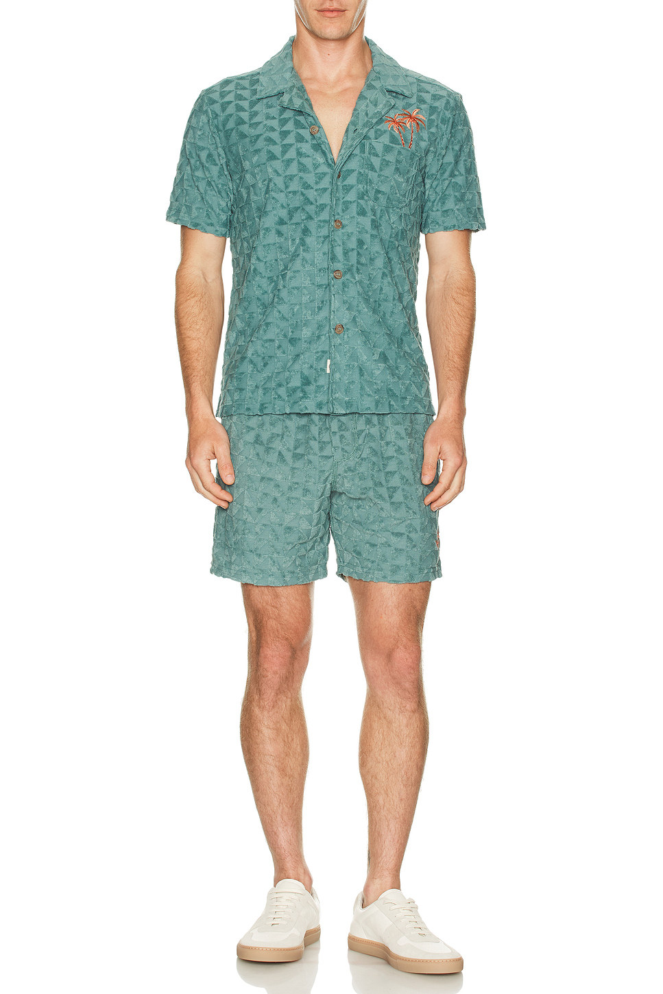 Marine Layer TOWEL TERRY 短裤 休闲时尚潮流男REVOLVE  蓝色 - 图4