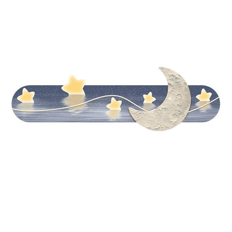 轻奢led灯画客厅卧室装饰画简约现代儿童房间挂画月亮壁画高级感,淘宝优惠券,粉丝福利购,淘宝优惠卷