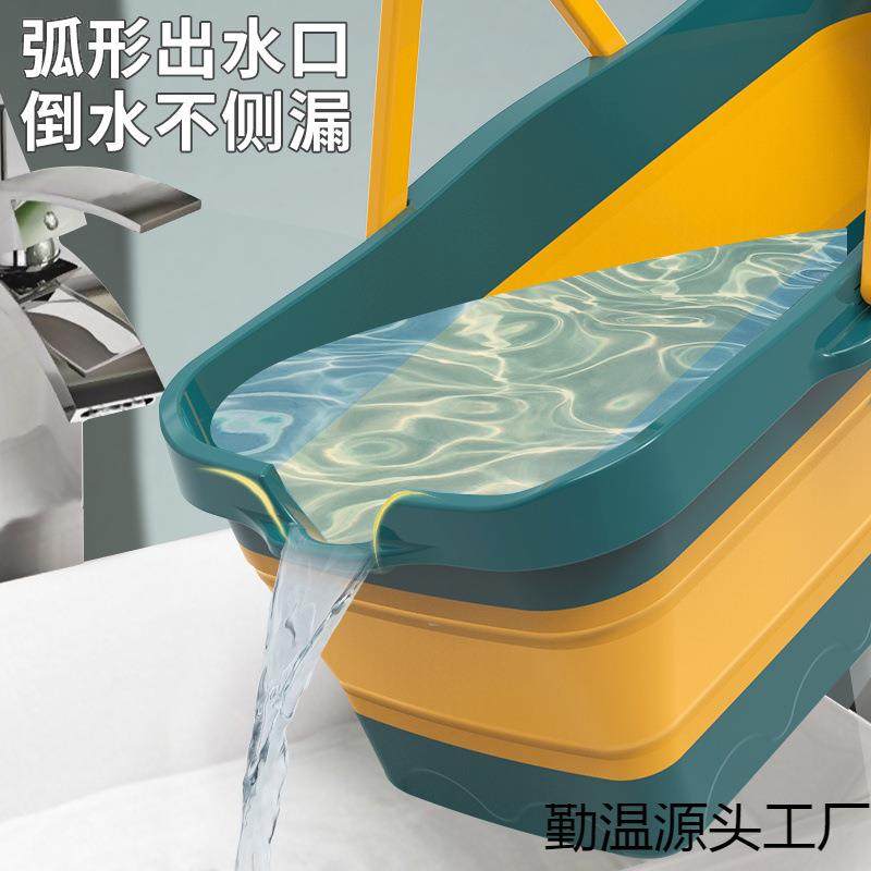 7L折叠洗拖把桶长方形平板拖布拖地塑料洗衣水桶盆家用储水手提车,淘宝优惠券,粉丝福利购,淘宝优惠卷