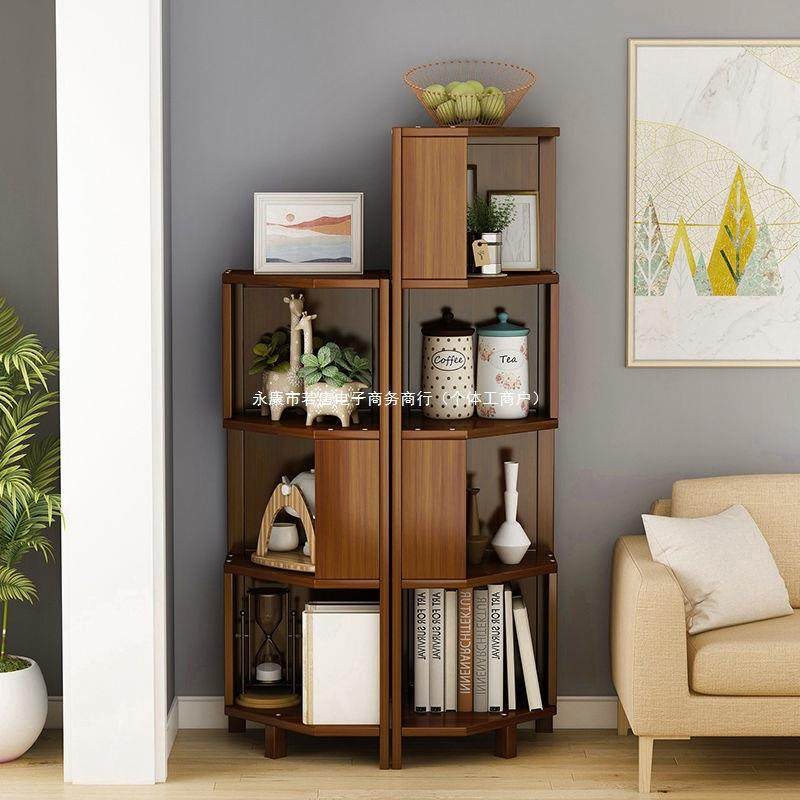落地角柜置物架客厅新中式拐角收纳柜子实木边几三角形酒柜墙坚庭,淘宝优惠券,粉丝福利购,淘宝优惠卷