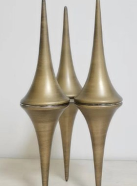 现代简约创意几何锥形摆件样板房售楼处桌面茶几软装饰品工艺品