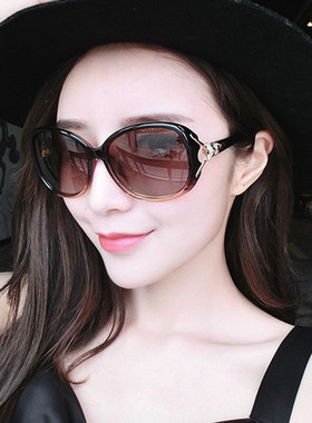 2025新款偏光女款太阳镜圆脸开车防紫外线墨镜女士防晒遮阳眼睛