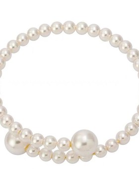 珍珠手镯女 高级感小众设计轻奢爆款时尚手饰 气质百搭手串纯手工