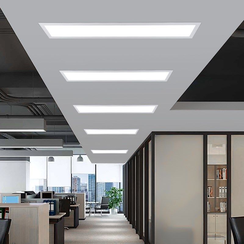 超薄嵌入式长条灯厨房内嵌式面板灯办公室石膏板吊顶长方形平板灯,淘宝优惠券,粉丝福利购,淘宝优惠卷