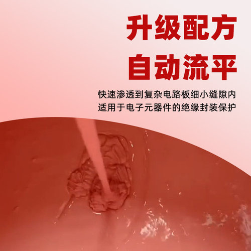 GUINING硅宁高导热灌封胶GN7055耐高温5w有机硅粉色固化图传射频雷达高频板无人机温度传感器电路板阻燃密封 - 图2