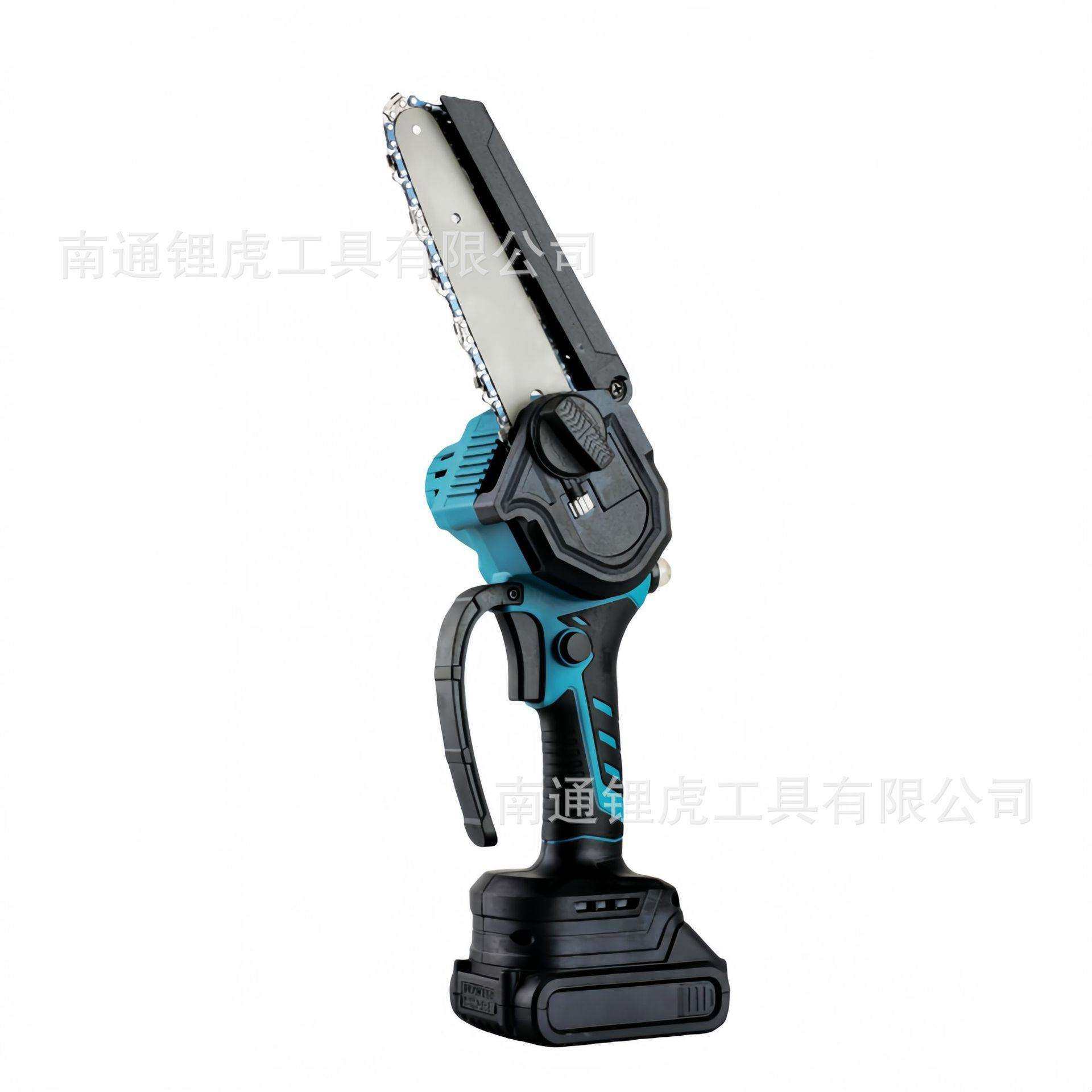 跨境充电式单手锯带数显油壶款大功率8寸锂电链锯修枝锯迷你链锯,淘宝优惠券,粉丝福利购,淘宝优惠卷