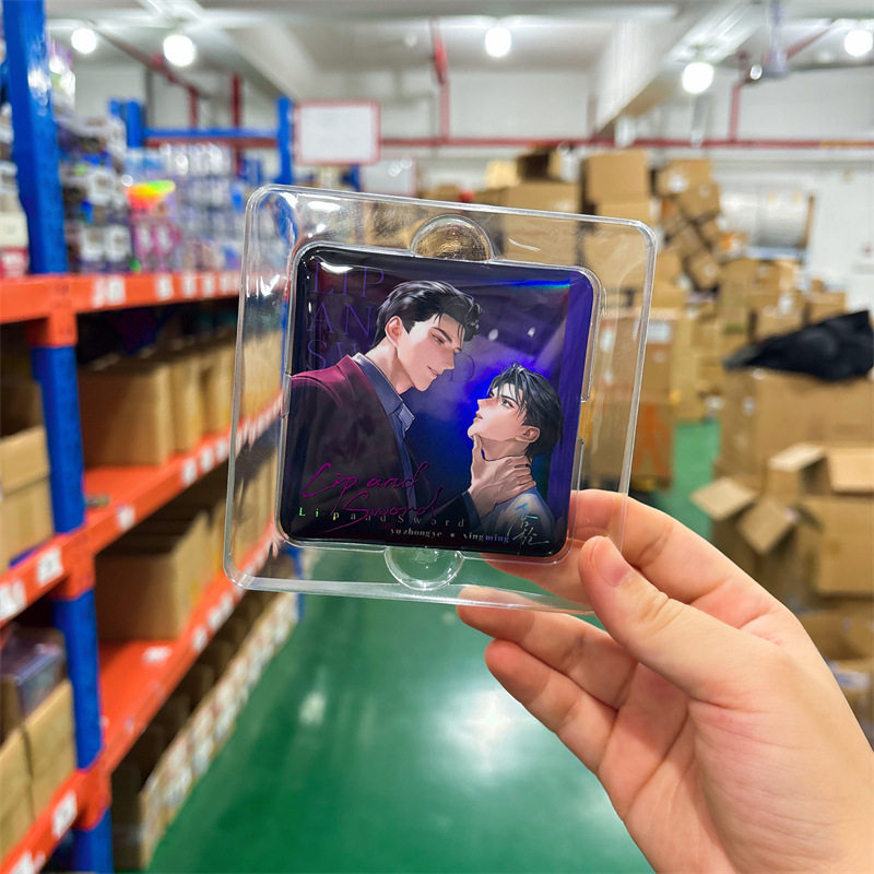 正版授权《司爱三部曲》唇枪系列方形双闪微章二次元周边谷子吧唧,淘宝优惠券,粉丝福利购,淘宝优惠卷