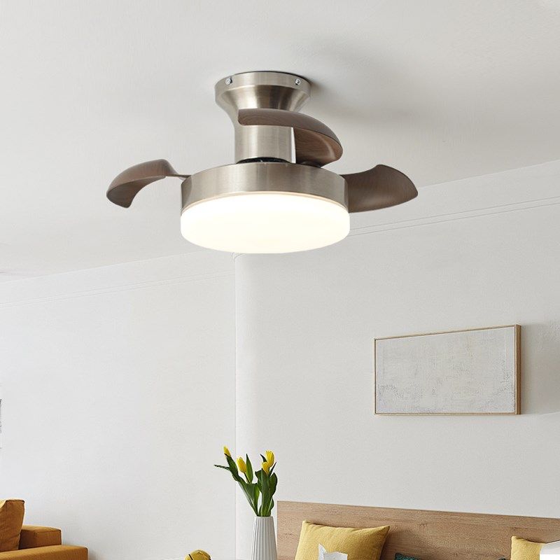 中古风扇灯 复古卧室房间书房餐厅隐形全光谱护眼静音小风扇吊灯,淘宝优惠券,粉丝福利购,淘宝优惠卷