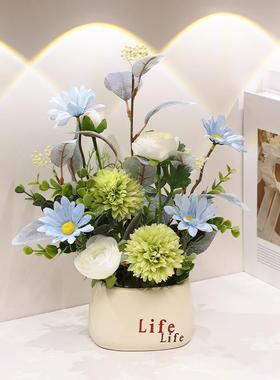 花小摆件玄关入户鞋柜电视柜轻奢高档高级感小众办公室客厅装饰品