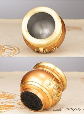 极速道家供水杯纯铜贡水杯摆件道观八卦家用N供佛净水杯佛道仙佛