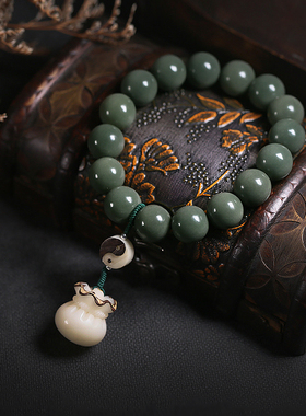 新品风化菩提子手串o男女天然配饰太极招财钱袋子菩提根文玩佛珠