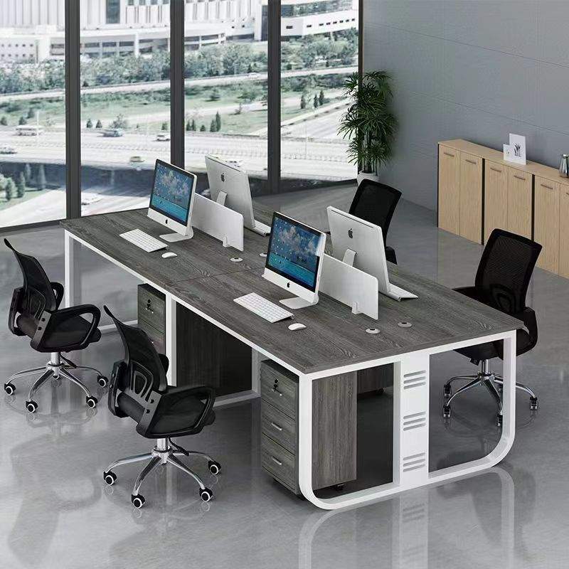 职员办公桌员工电脑桌2/4/6/人位卡座组合简约现代屏风工作位专用 - 图2