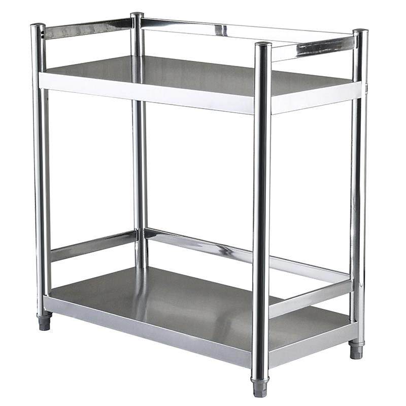 不锈钢置物架护栏款厨房多功能落地式多层收纳家用储物层柜调料架,淘宝优惠券,粉丝福利购,淘宝优惠卷